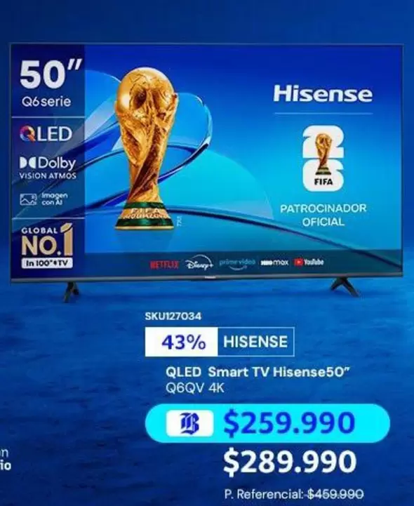 Hisense - Qled Smart Tv Q60v 4k