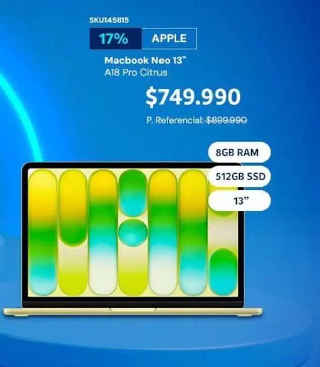Apple - Macbook Neo 13" A18 Pro Citrus