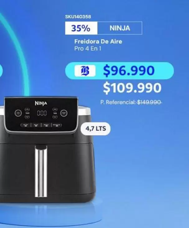 Freidora De Aire Pro 4 En 1