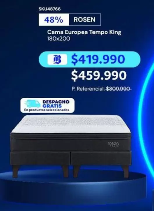 Rosen - Cama Europea Tempo King