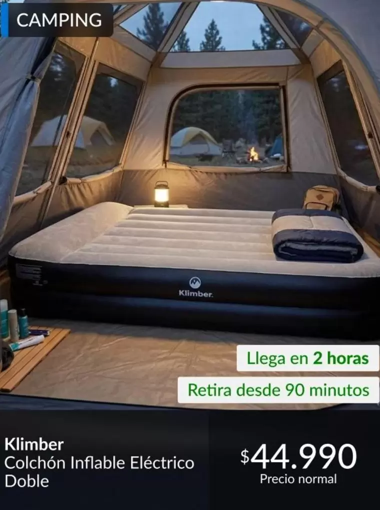Klimber - Colchon Inflable Eléctrico Doble