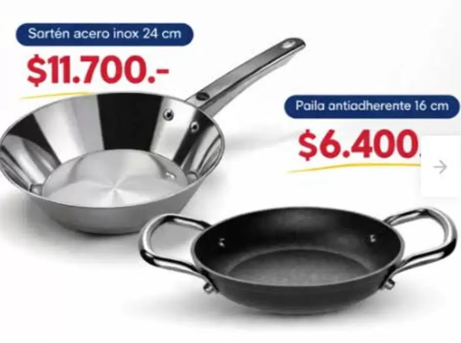 Sartén Acero Inox 24 cm