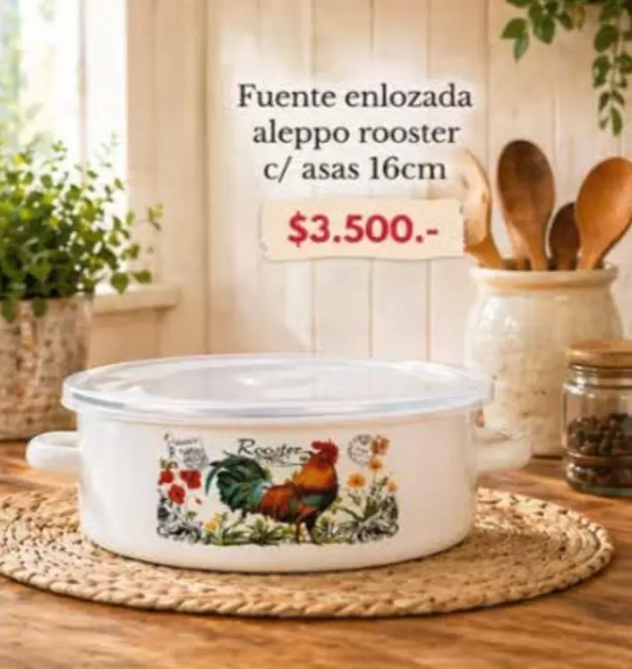 Fuente Enlozada Aleppo Rooster