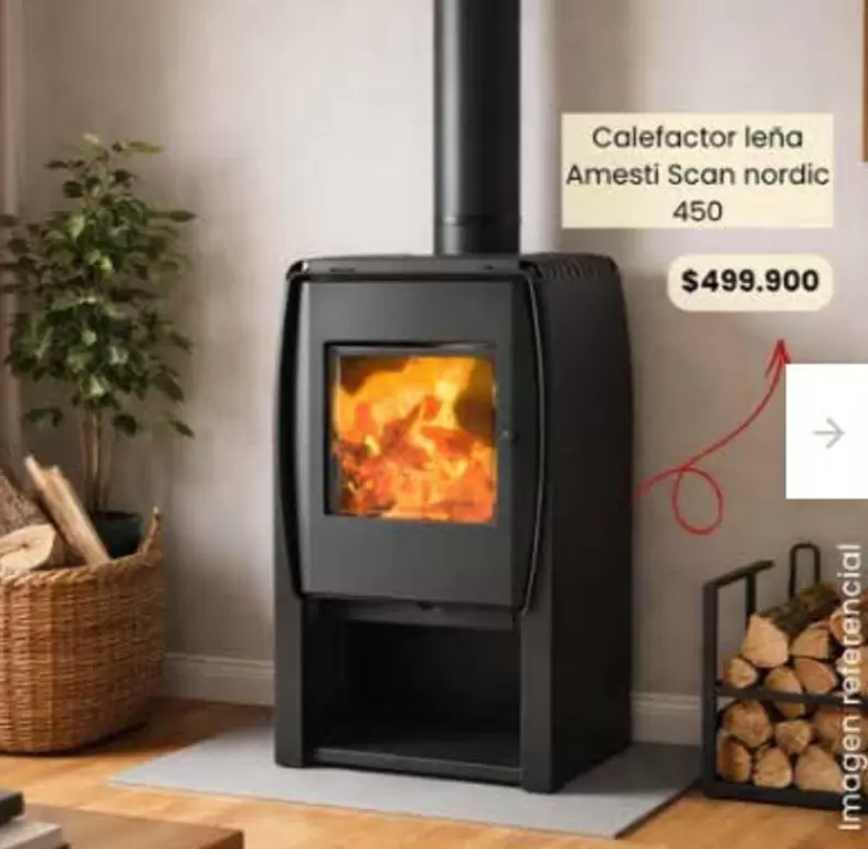 Amesti - Calefactor Leña  Scan Nordic