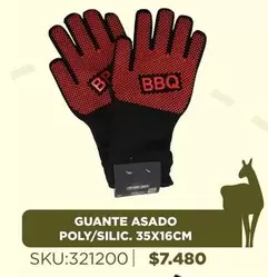 Guante - Asado Poly/silic. 35x16cm