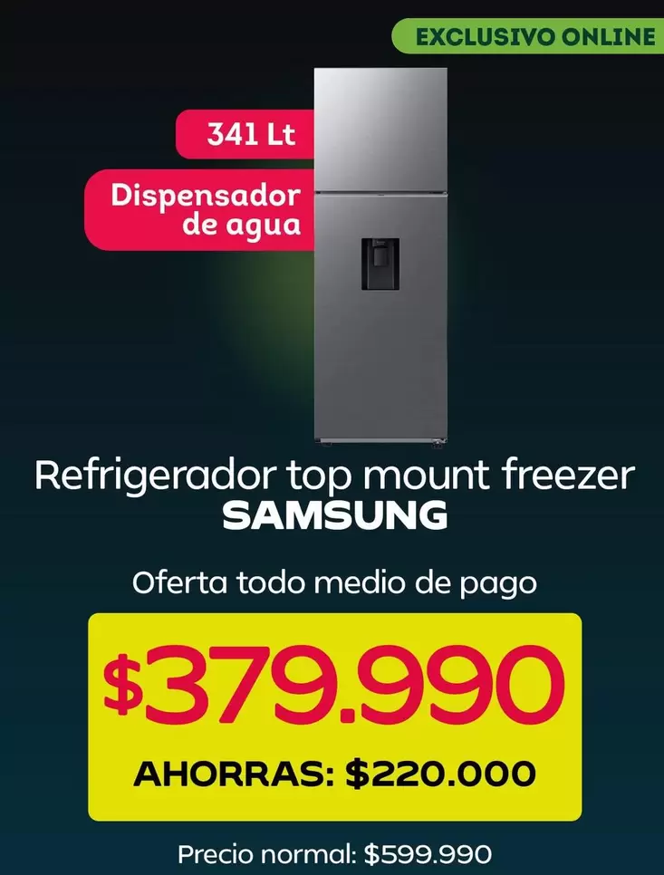 Samsung - Refrigerador Top Mount Freezer