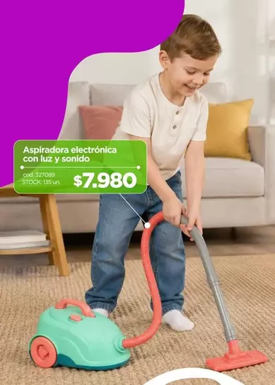 Aspiradora Electrónica Con Luz Y Sonido