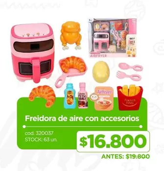 Freidora De Aire Con Accesorios