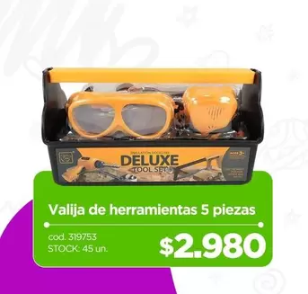 Deluxe - Valija De Herramientas 5 Piezas