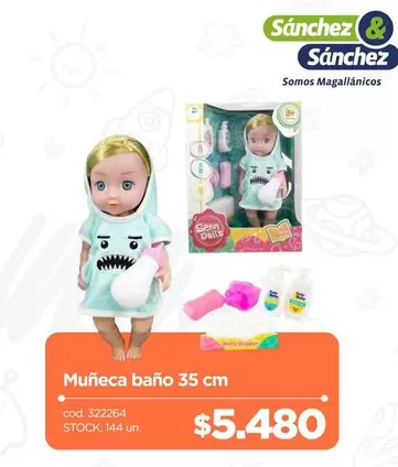 Muñeca Bano 35 Cm