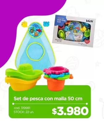 Set De Pesca Con Malla 50 Cm