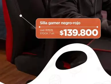Silla Gamer Negro-rojo