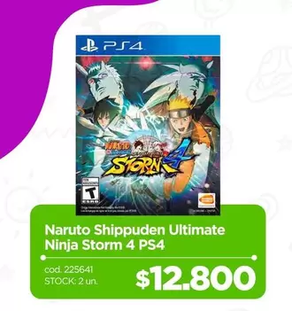 Naruto Shippuden Ultimate Ninja Storm 4 Ps4