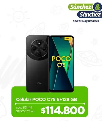 Celular C75 6+128 GB