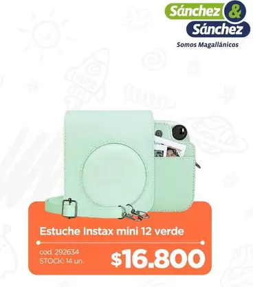 Estuche Instax Mini 12 Verde