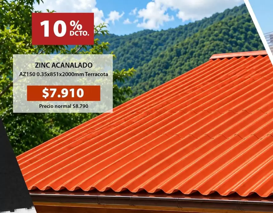 Zinc Acanalado