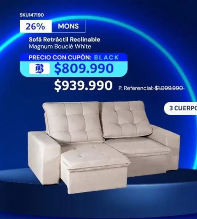 Magnum - Sofa Retractil Reclinabile