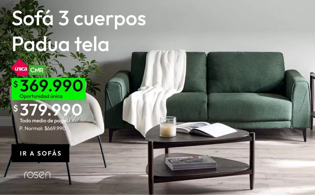 Rosen - Sofa 3 Cuerpos
