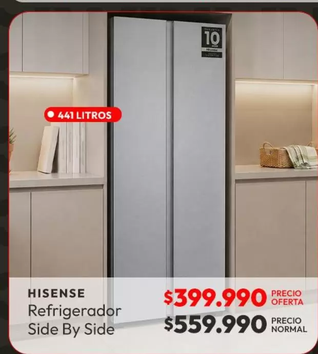 Hisense - Refrigerador Side By Side