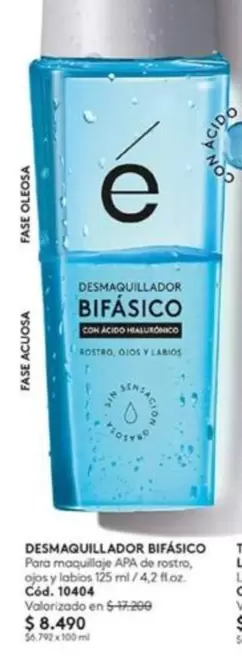 Desmaquillador Bifasico