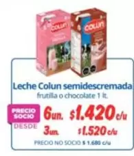 Colun - Leche Semidescremada