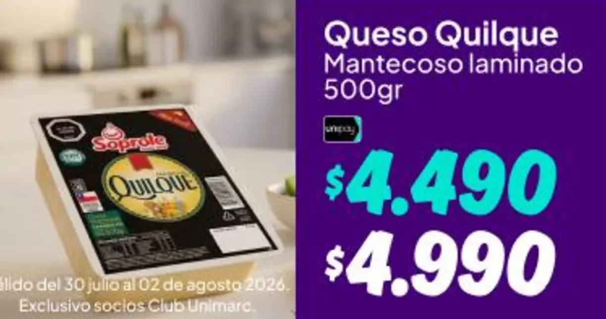 Soprole - Queso Mantecoso Laminado