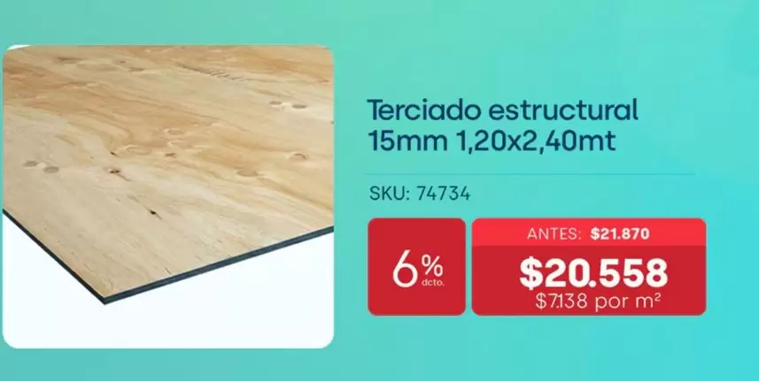 Terciado Estructural 15mm