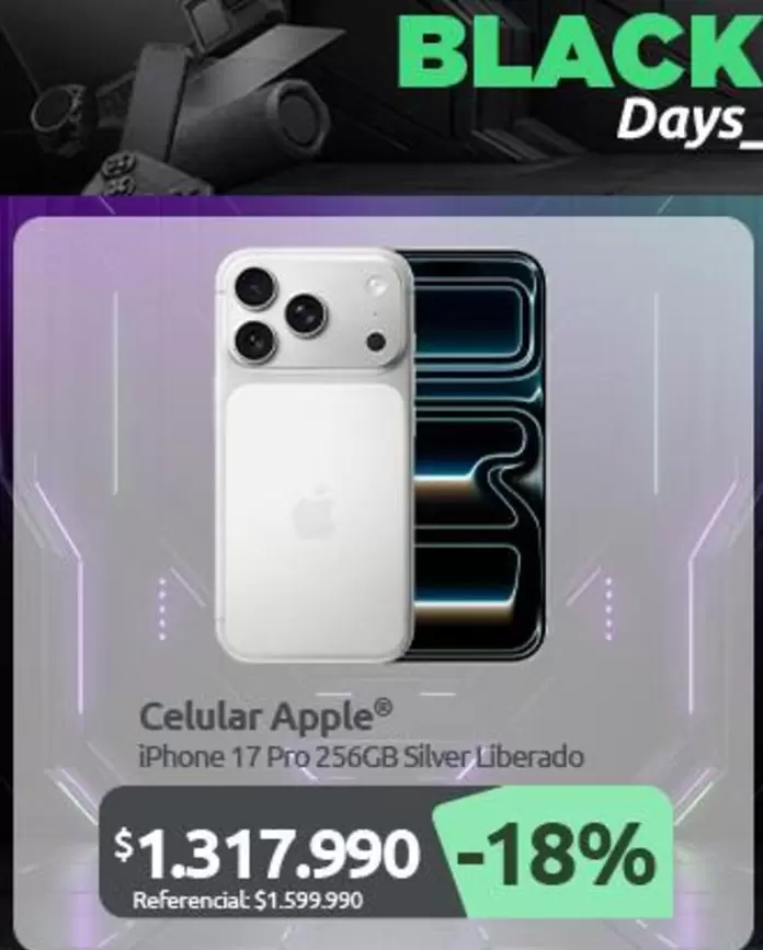 Celular Iphone 17 Pro 256GB Silver