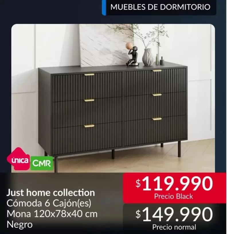 Just home collection Comoda 6 Cajones
