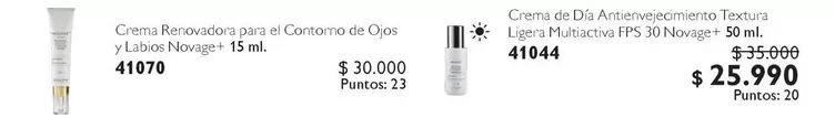 Novage - Crema De Dia Almogeneificanto Tejianza