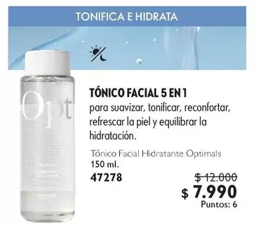 Optimals - Tonico Facial 5 En 1