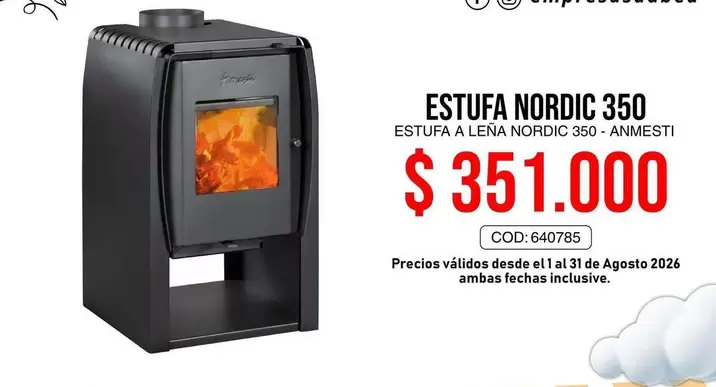 Nordic - Estufa  350