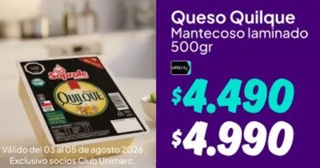 Soprole - Queso Mantecoso Laminado