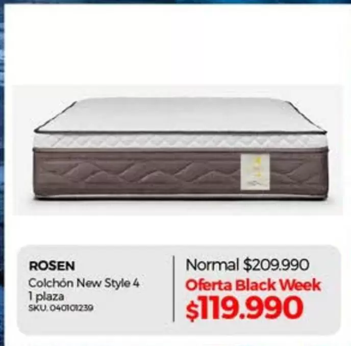 Rosen - Colchón New Style 4 1 plaza