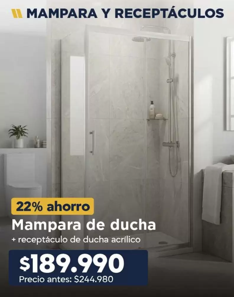 Mampara Y Receptáculos