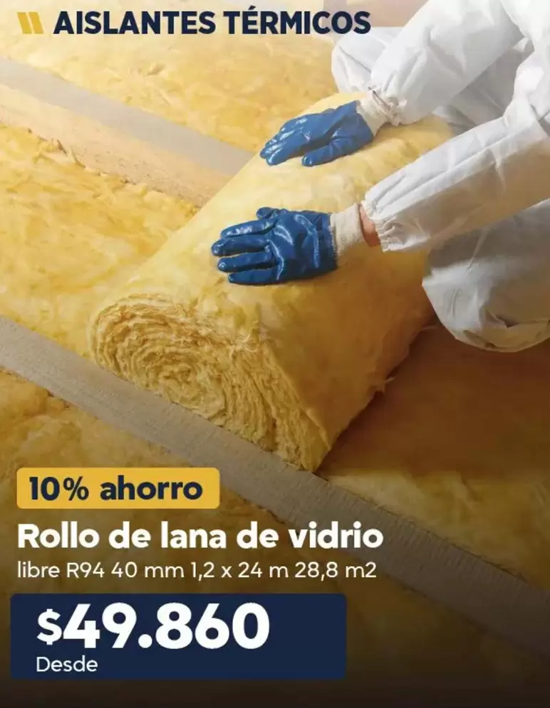 Rollo De Lana De Vidrio