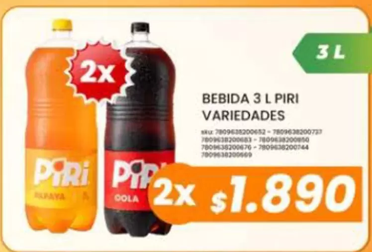 Bebida 3 L