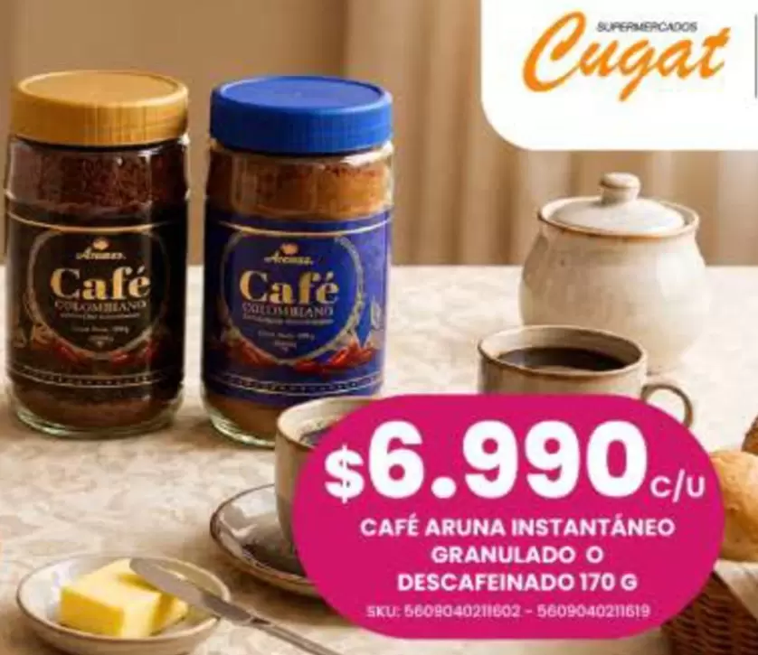 Aruna - Cafe Instantaneo Granulado O Descafeinado