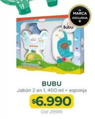 Bubu - Jabon 2 En 1, 400 Ml + Esponja