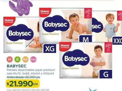 Babysec - Panales Desechables Super Premium
