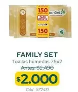 Family Set - Toallas Humedas