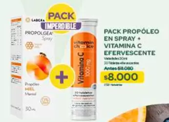 Pack Propóleo En Spray + Vitamina C Efervescente