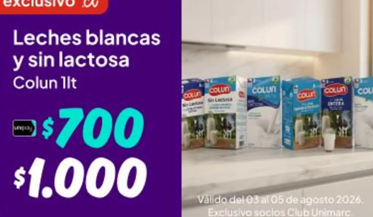 Colun - Leches Blancas Y Sin Lactosa