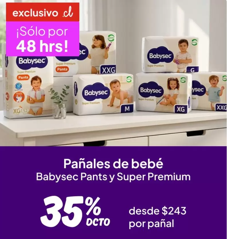 Babysec - Pañales De Bebé Pants Y Super Premium
