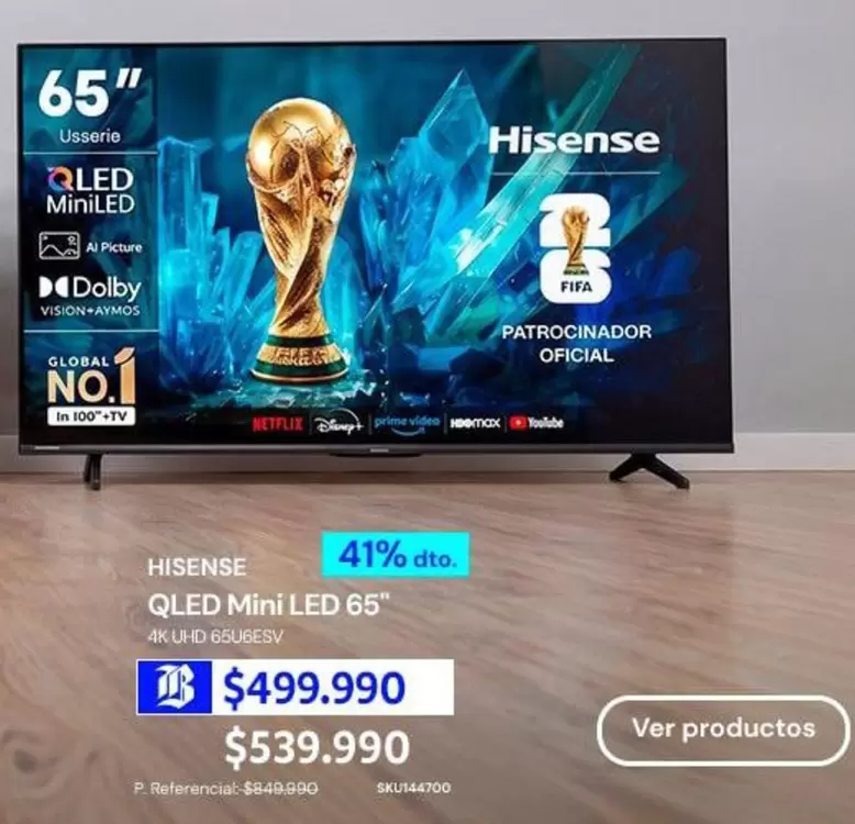 Hisense - Qled Mini Led 65"