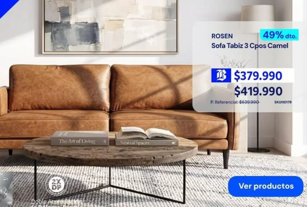 Rosen - Sofa Tabak 3 Cpps
