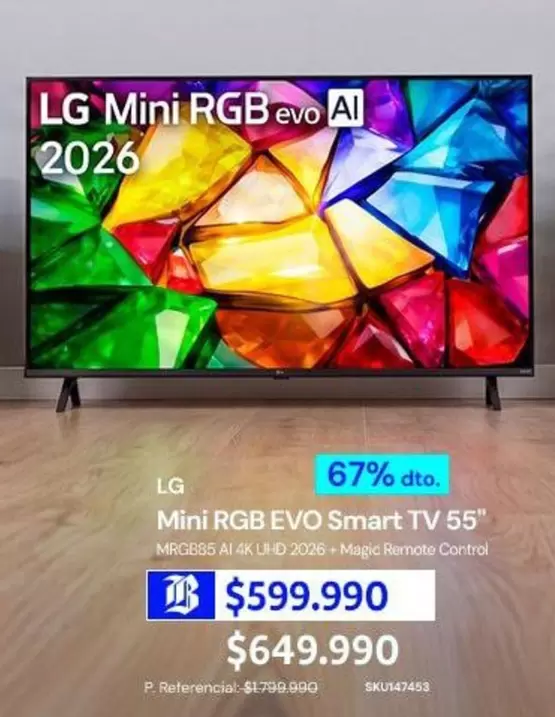 LG - Mini Rgb Evo Smart Tv 55"