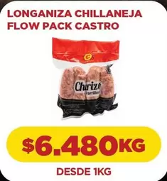 Longaniza Chillaneja Flow Pack Castro