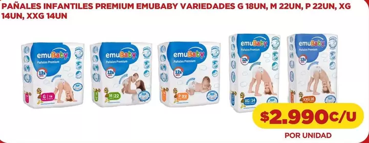Emubaby - Panales Infantilles Premium Embubaby