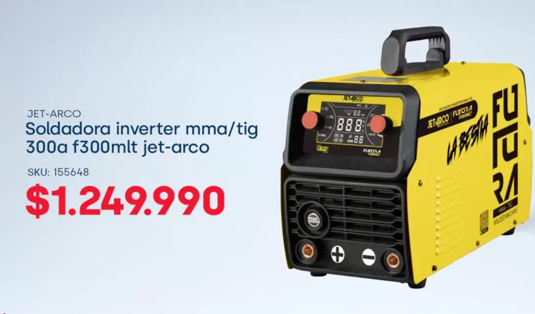 Soldadora Inverter Mma/tig 300a F300mlt Jet-arco